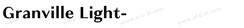 Granville Light字体转换